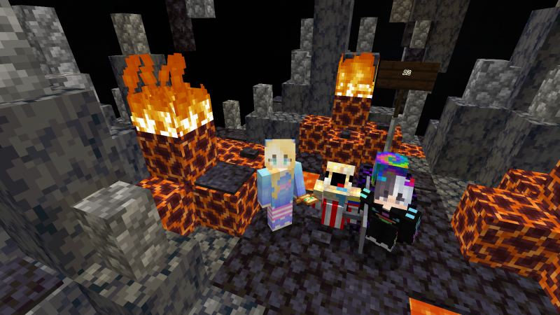 Aquí estamos crispetgameplay, Vichi356 y yo.