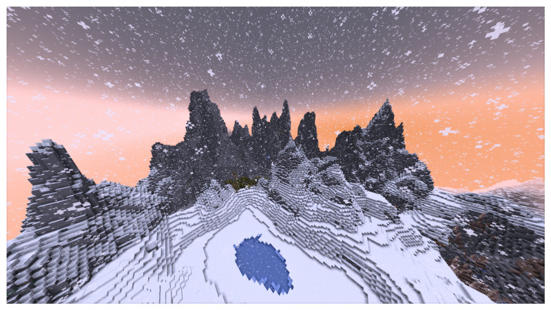 Foto con la que participo: Nevada al atardecer.