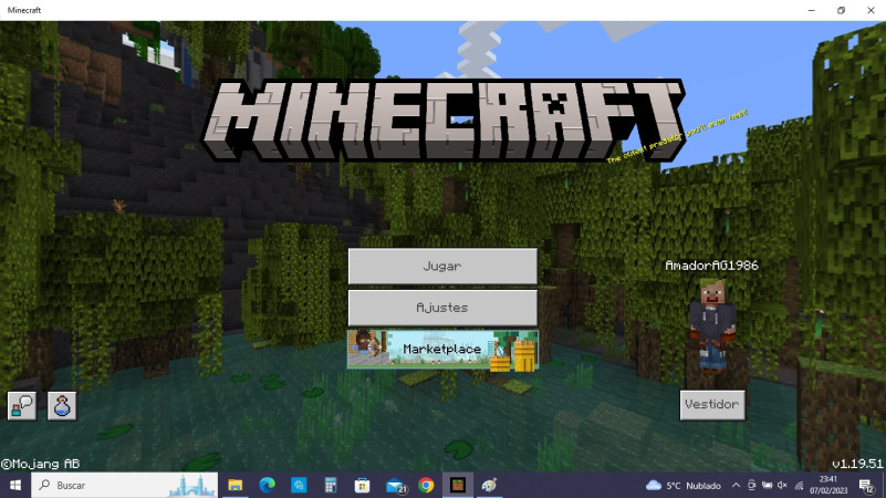 version de mi minecraft