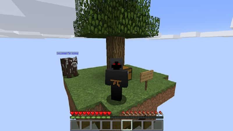 lxuser en su isla de SkyBlock