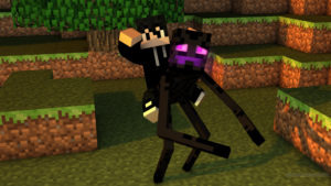 Foto de Godot con Enderman