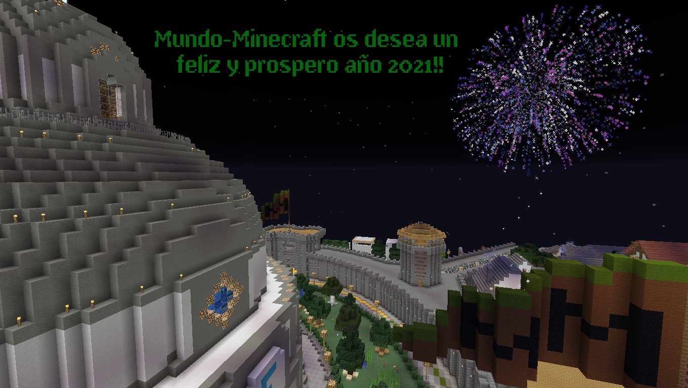 La comunidad Mundo-Minecraft os desea un feliz y prospero año 2021