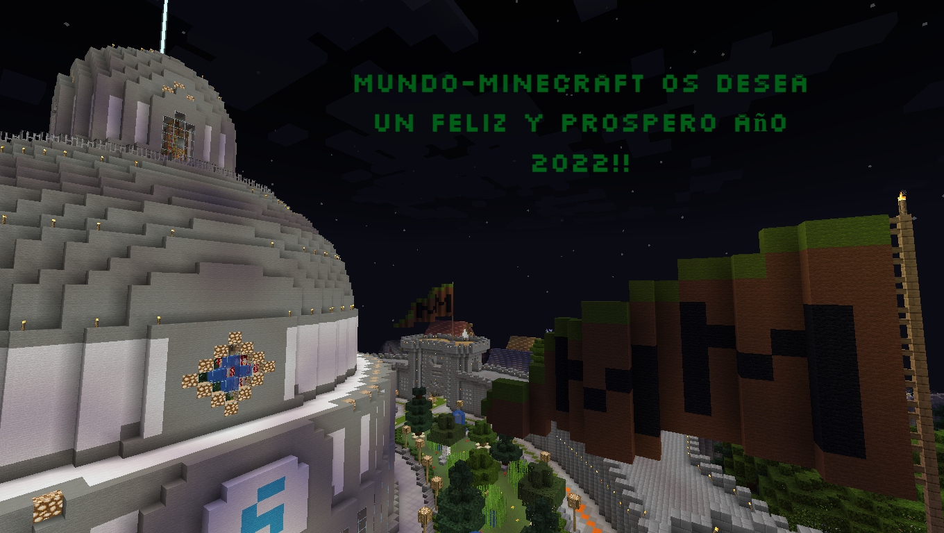 Mundo-Minecraft os desea un Feliz y Prospero año 2022!!