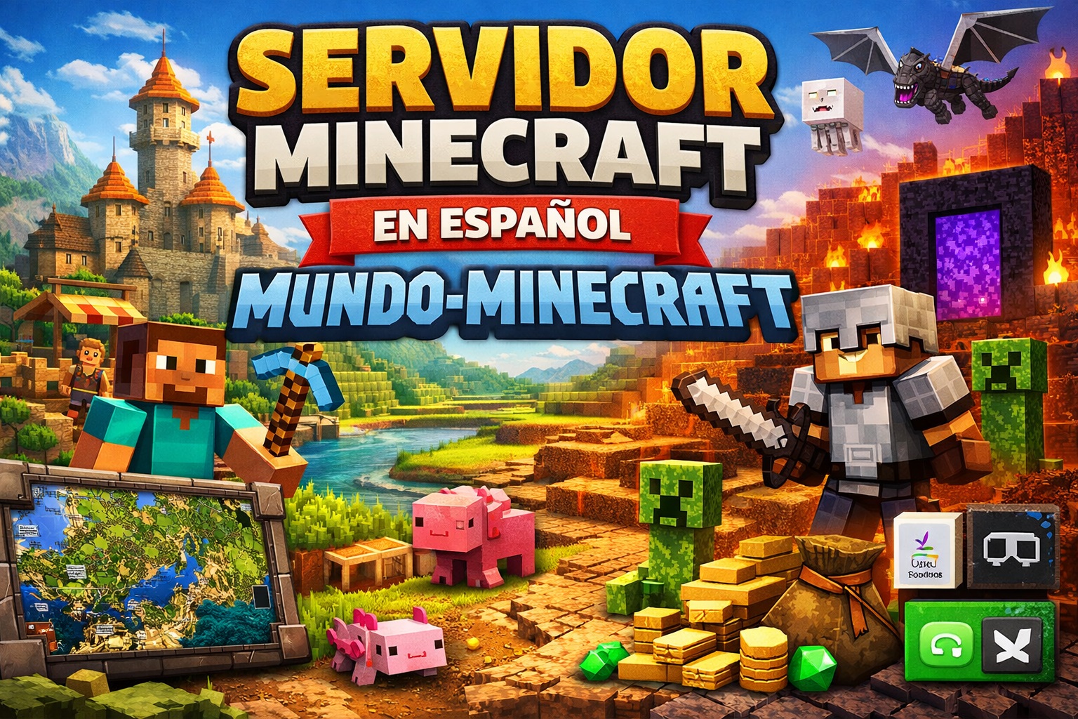 Servidor Minecraft en español: conoce el servidor oficial de Mundo-Minecraft