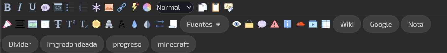 Nuevo sistema de escritura y edición en el foro de Mundo-Minecraft con funciones avanzadas
