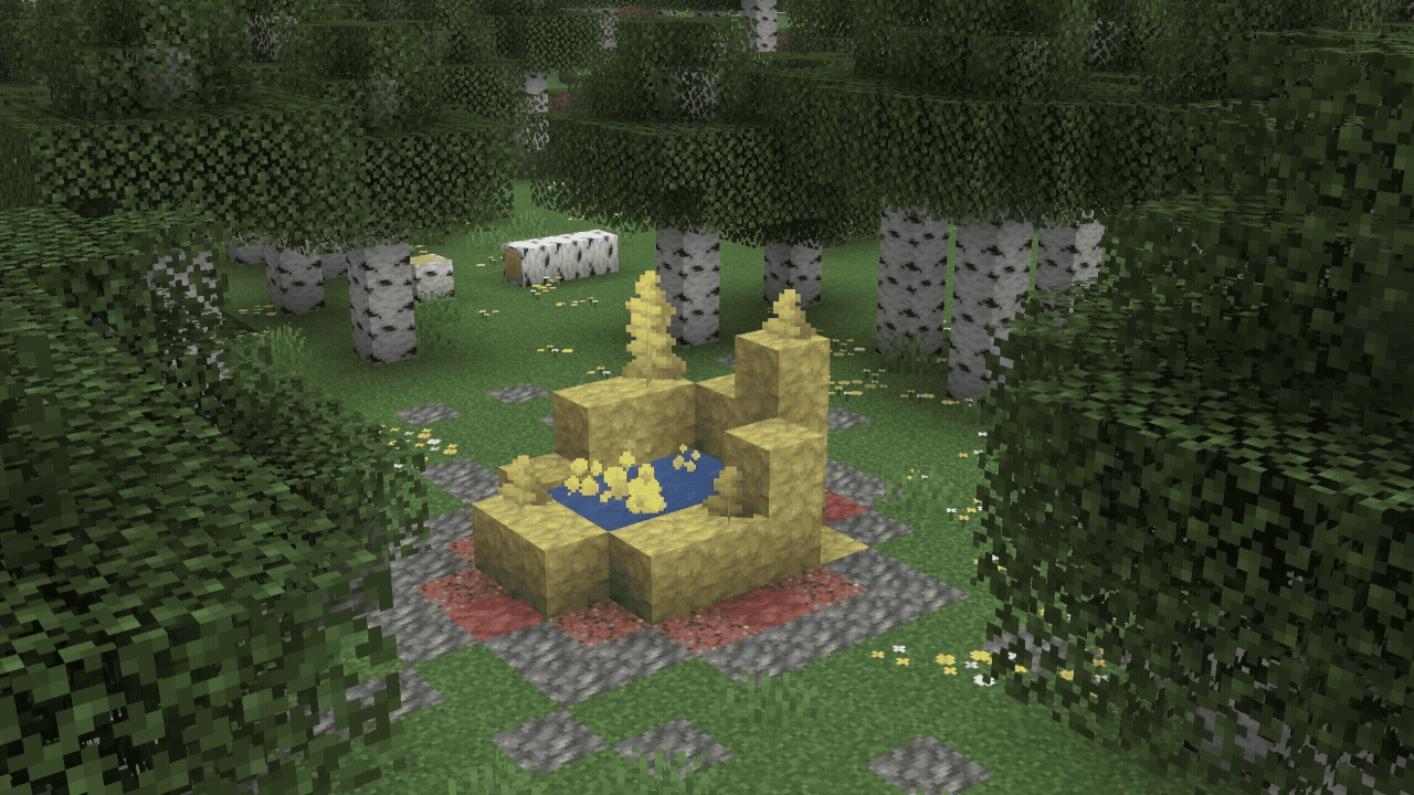Géiser en erupción sobre Azufre Potente en Minecraft 26.2 Chaos Cubed