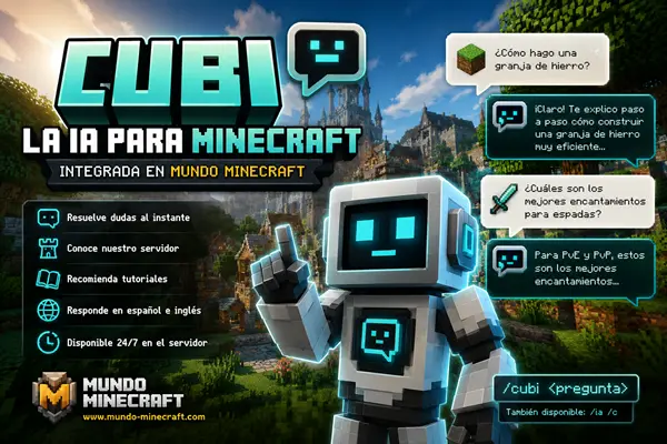 🤖 Mundo Minecraft ya tiene su propia Inteligencia Artificial: conoce a Cubi